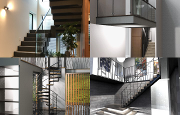 階段室（空間）を有効利用し、デザイン性、機能性を考え企画できる。
